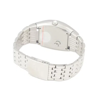 Chronotech Silver Stainless Steel Watch In White