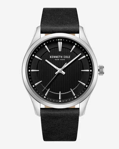 Kenneth Cole Classic Strap Watch In Black