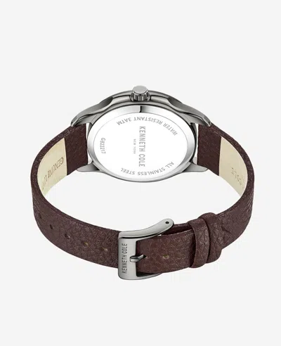 Kenneth Cole Genuine Diamond Strap Watch In Black