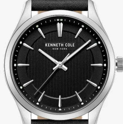 Kenneth Cole Classic Strap Watch In Black