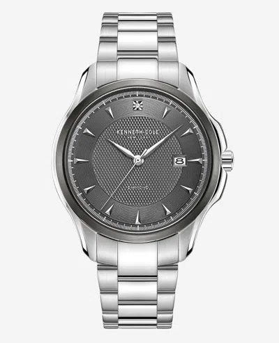 Kenneth Cole Genuine Diamond Strap Watch In Metallic