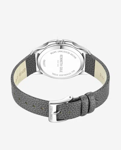 Kenneth Cole Genuine Diamond Strap Watch In Metallic