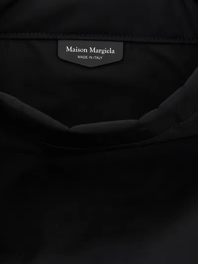 Maison Margiela Versatile Roll-top Backpack Adjustable Strap In Black