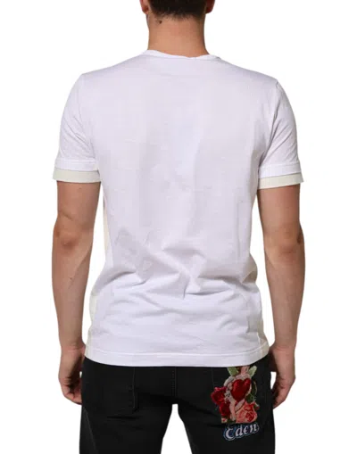 Pre-owned Dolce & Gabbana White Cotton Pocket Short Sleeves Men's T-shirt ()