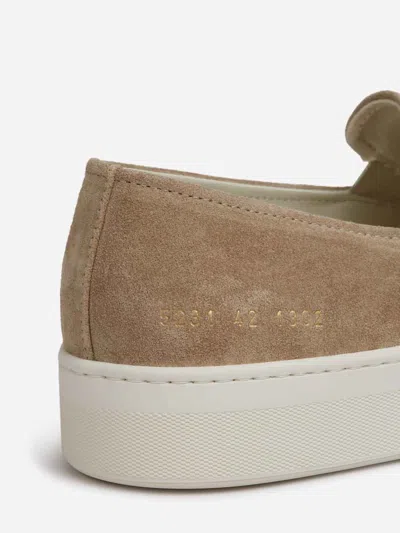 Common Projects Suede Slip-on Sneakers In Neutral