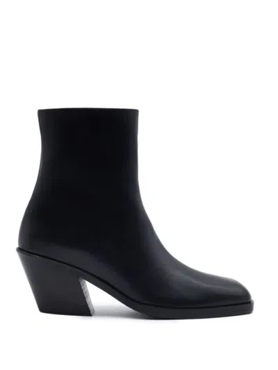 Gia Borghini Taylor Block-heel Boots In Black
