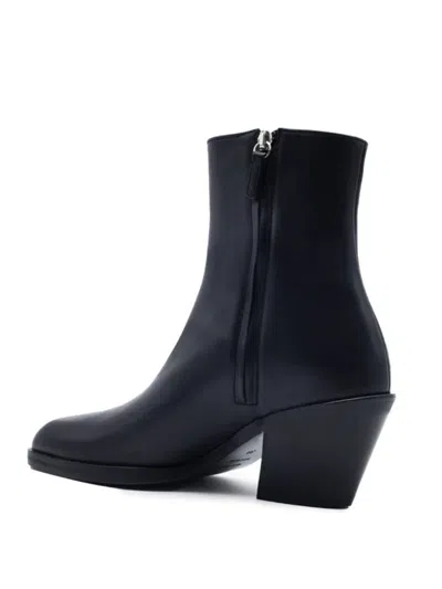 Gia Borghini Taylor Block-heel Boots In Black