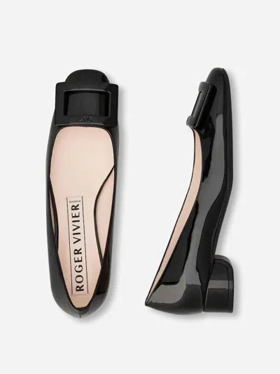 Roger Vivier U Look Ballet Flats In Black