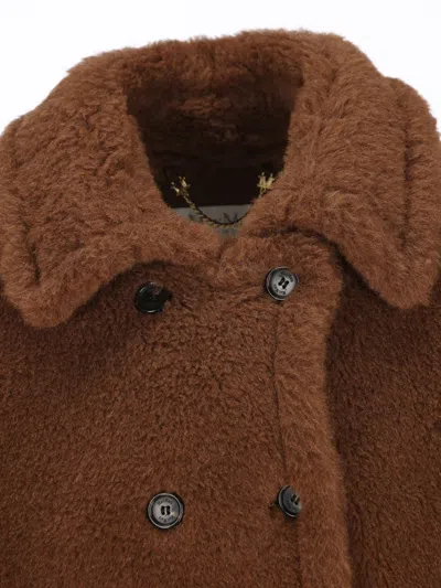 Max Mara Buttoned Pocket Jacket In Brown