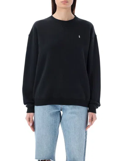 Polo Ralph Lauren Polo Ralph Lauren Cotton Fleece Crewneck Sweatshirt In Blue