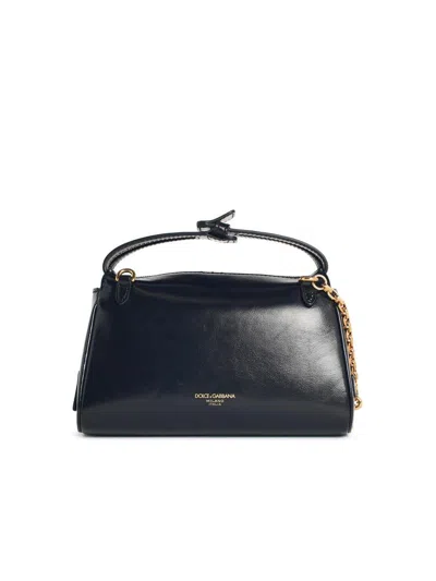 Dolce & Gabbana 'victory' Black Leather Handbag In Black