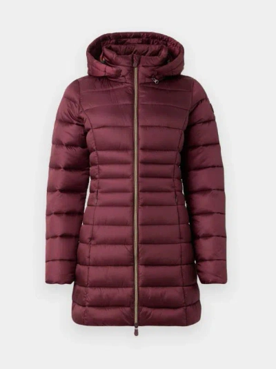 Save The Duck Coats In Burgundy