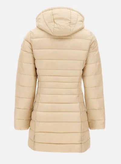 Save The Duck Hooded Quilted Jacket In Neutral