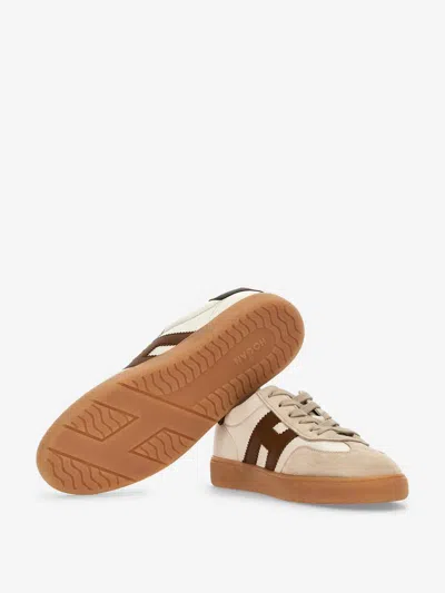 Hogan Cool White Leather Sneakers In Neutral
