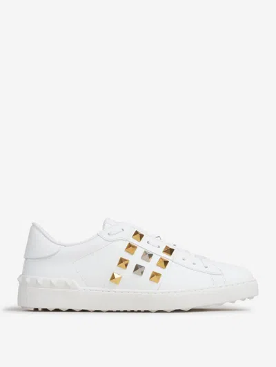Valentino Garavani Rockstud Sneakers In White