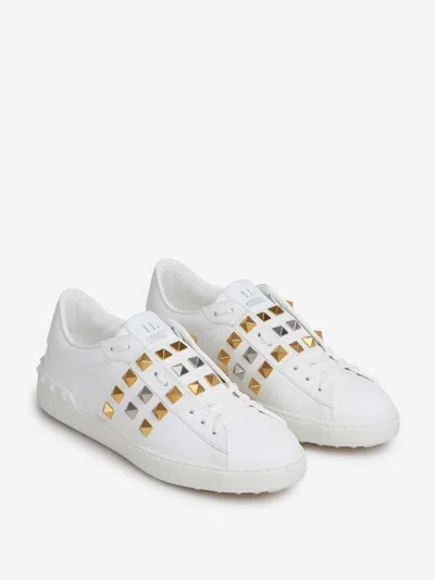 Valentino Garavani Rockstud Sneakers In White
