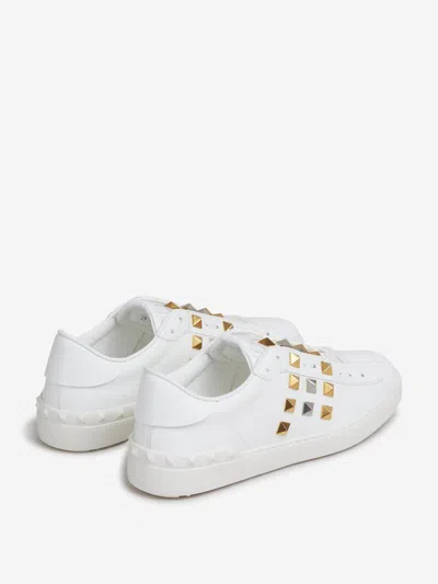 Valentino Garavani Rockstud Sneakers In White