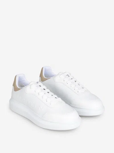 Alexander Mcqueen Oversized Leather Sneakers Rubber Sole In White