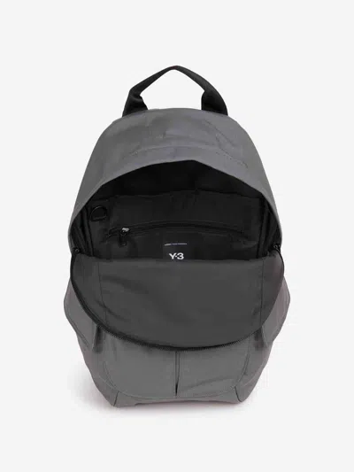 Y-3 Adidas Small Backpack Y-2 In Gray