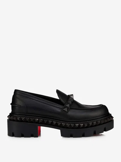 Christian Louboutin St. Roch Stud Platform Loafer In Black