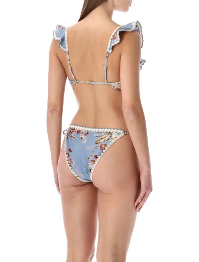 Zimmermann Chambray Crochet Tie Bikini Brief