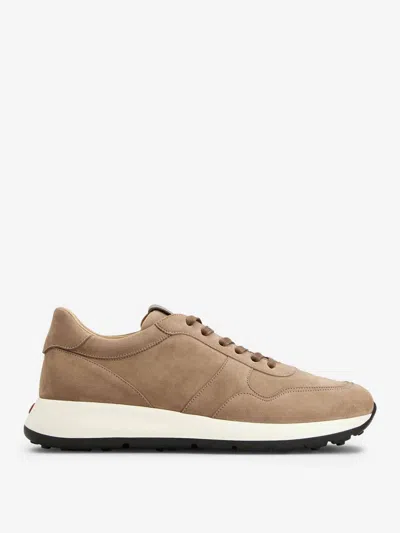 Tod's Suede Sneakers In Beige