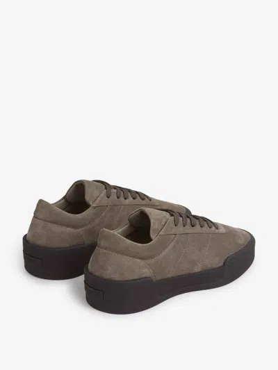 Fear Of God Brown Suede Aerobic Low Sneakers In Green