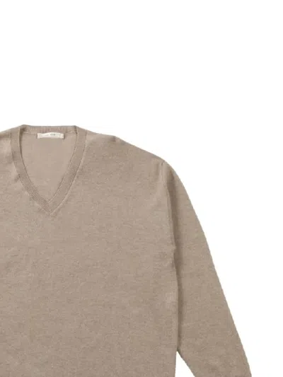 The Row V Neck Sweatshirt In Neutral