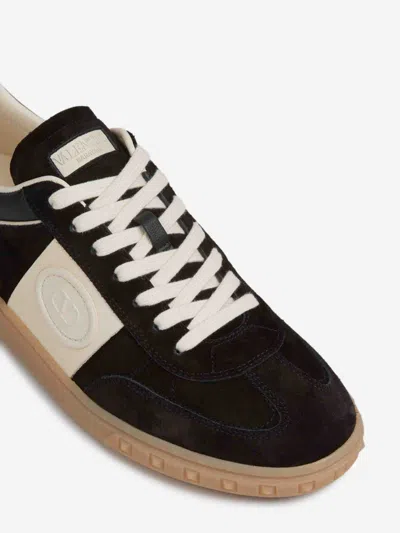 Valentino Black/ivory Upvillage Sneakers In Black