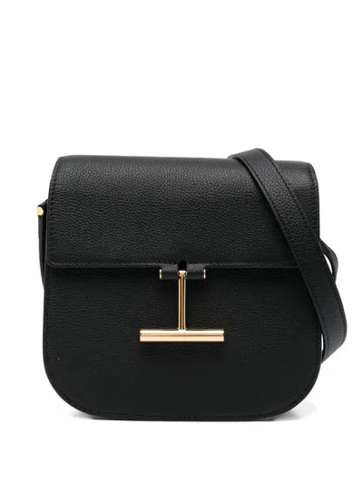Tom Ford Tara Mini Leather Shoulder Bag Chain In Black