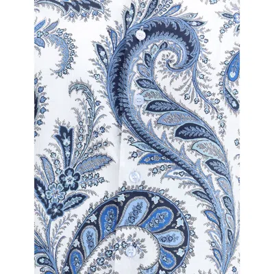Etro Floral Paisley Button-up Shirt In Blue