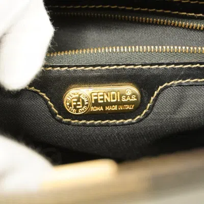 Pre-owned Fendi Black Brown Pvc Backpack () In Multi