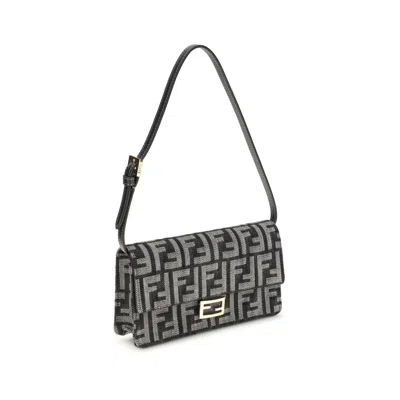 Fendi Blue Cotton Women's Wallet In Blue