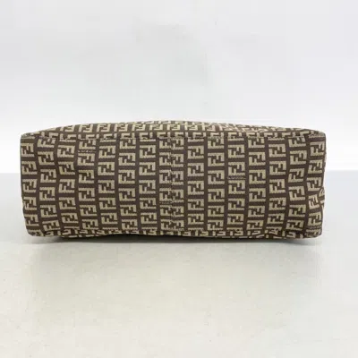 Pre-owned Fendi Brown Nylon Canvas Tote Bag ()