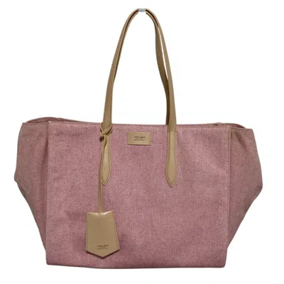 Pre-owned Giorgio Armani Pink Pink Beige Tote Bag ()