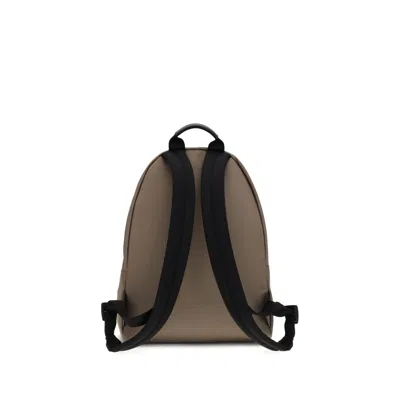 Givenchy Canvas And Leather Backpack With Logo Detail In Brown