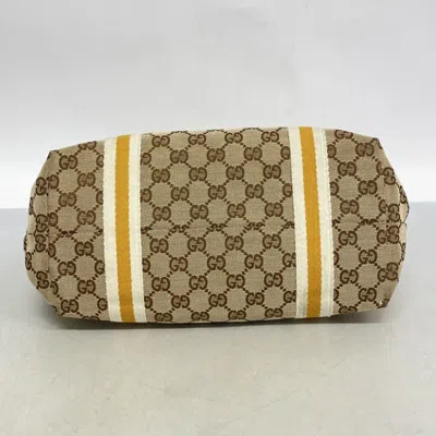 Pre-owned Gucci Beige Canvas Tote Bag () In Sand