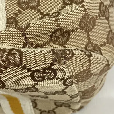 Pre-owned Gucci Beige Canvas Tote Bag () In Sand