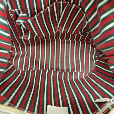 Pre-owned Gucci Beige Ivory Canvas Shoulder Bag () In Multi