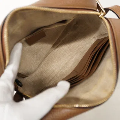 Pre-owned Gucci Brown Canvas Shoulder Bag ()