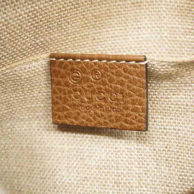 Pre-owned Gucci Brown Canvas Shoulder Bag ()