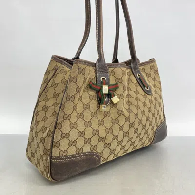 Pre-owned Gucci Brown Canvas Tote Bag ()
