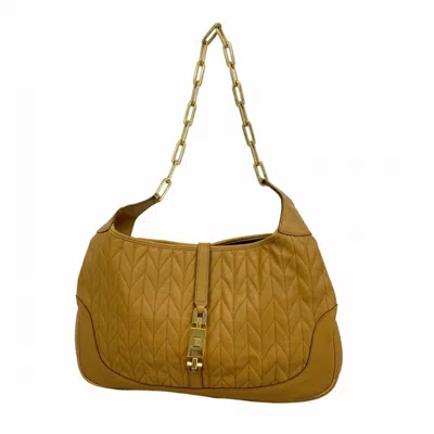 Pre-owned Gucci Brown Leather Shoulder Bag ()