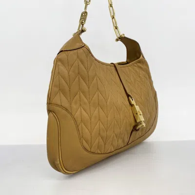 Pre-owned Gucci Brown Leather Shoulder Bag ()