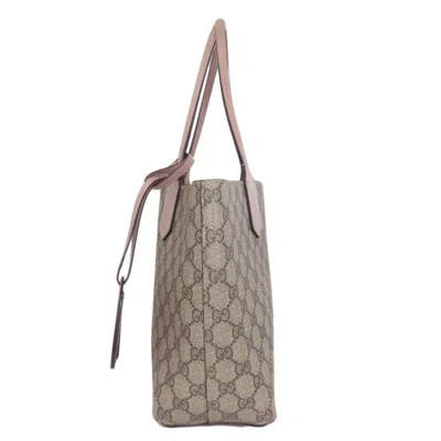 Pre-owned Gucci Brown Pink Pvc Tote Bag () In Multi