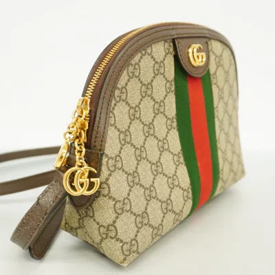 Pre-owned Gucci Brown Pvc Shoulder Bag ()