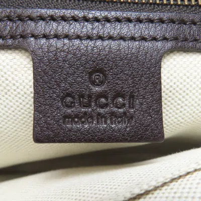Pre-owned Gucci Diamante Brown Canvas Shoulder Bag ()