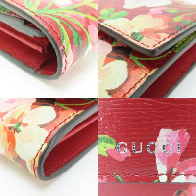 Pre-owned Gucci Red Color Leather Wallet (bi-fold) ()