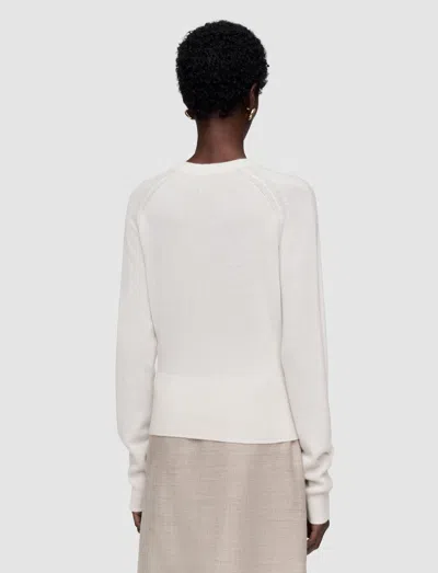 Joseph Melby Light Pure Cashmere Jumper In White