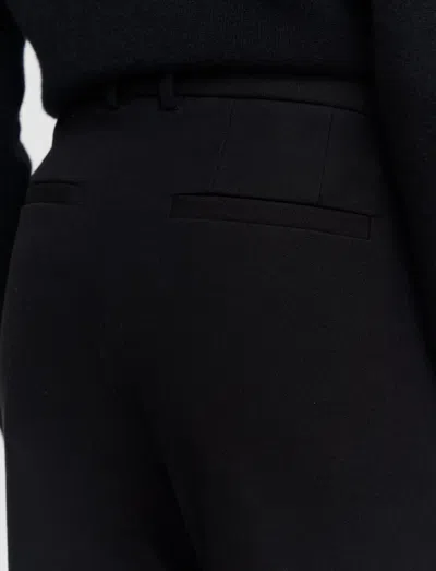 Joseph Coleman Long Gabardine Stretch Trousers In Black